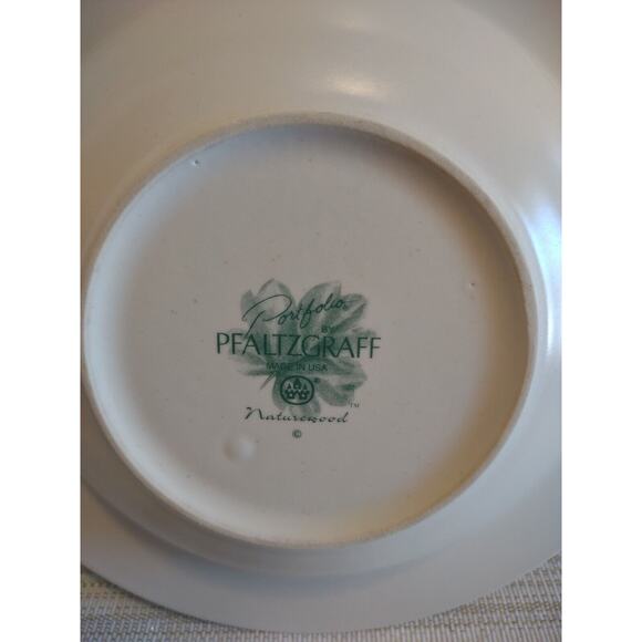 Pfaltzgraff NATUREWOOD Stoneware Bowl Wide Rim Soup Bowl Beehive pattern - Picture 5 of 5